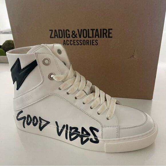 $348 ZV1747 High Flash Good Vibes Sneakers New size 37 - Picture 8 of 9